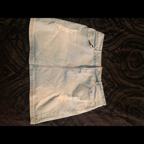 Distressed Denim Skirt - Picture 3 of 5